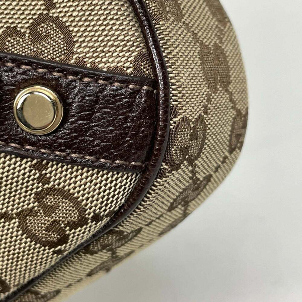 GUCCI Brown Canvas Shoulder Bag - Picture 3 of 8